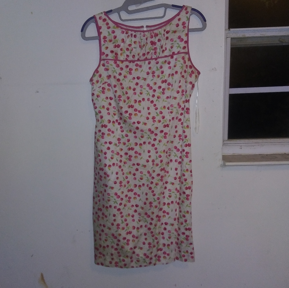 Vintage Liz Claiborne Floral Midi Lined Wide Straps - Picture 5 of 11